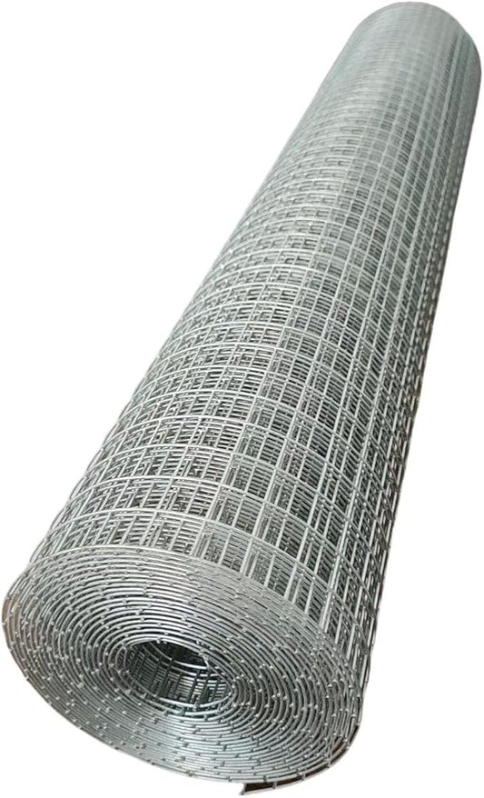 Hardware Cloth 1/2inch 20inx15ft 19 Gauge,Double-Layer Hot-Dip Galvanizing After Welding,Chicken Wire Netting Garden Wire Fencing Rabbit Snake Fence Chicken Coop Plant Supports