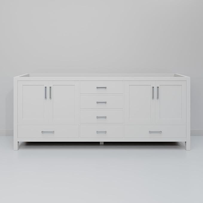 Big Sur 72 in. W X 22 in. D White Double Bath Vanity Cabinet Without Countertop