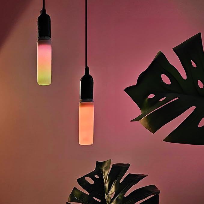 LIFX Opal Color Tube Smart LED Bulb, 104 LEDs with 52 Zones, Polychrome Flame & Morph Modes, Tunable White 1500K–9000K, Dimmable Wi-Fi RGBW Tube Light, Works with Alexa, Google, Siri, LFX/T10L/OP