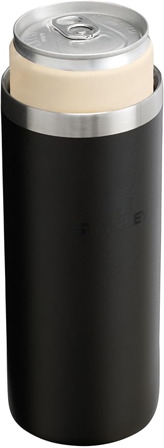 Stanley Everyday Slim Can Cooler Cup for 10 oz | Steel Drink Holder for Beer, Seltzers, Soda, and Energy Drinks| Hold-Tight Tabs | Dishwasher Safe | Doubles as Tumbler