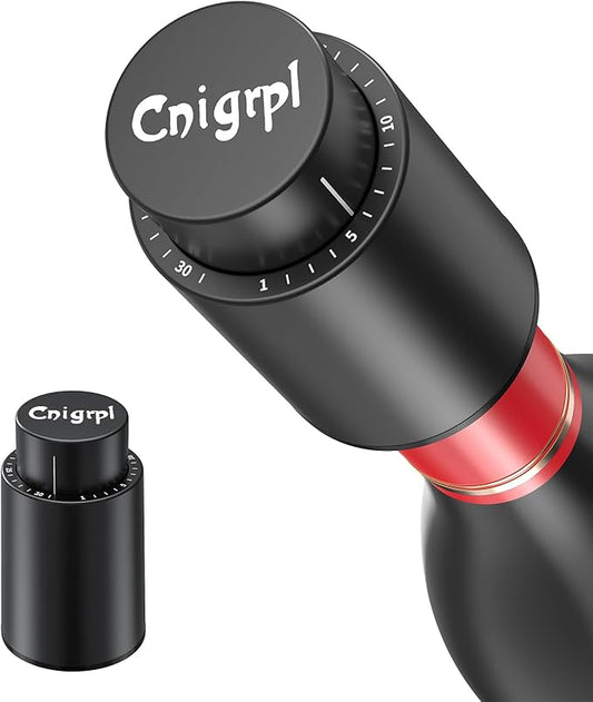 Wine Bottle Stoppers，2-in-1 Vacuum Wine Stopper，Reusable Wine Savers, Wine Preserver Vacuum Pump Corks Keep Wine Really Fresh, Best Gift Accessories (1 Pack)