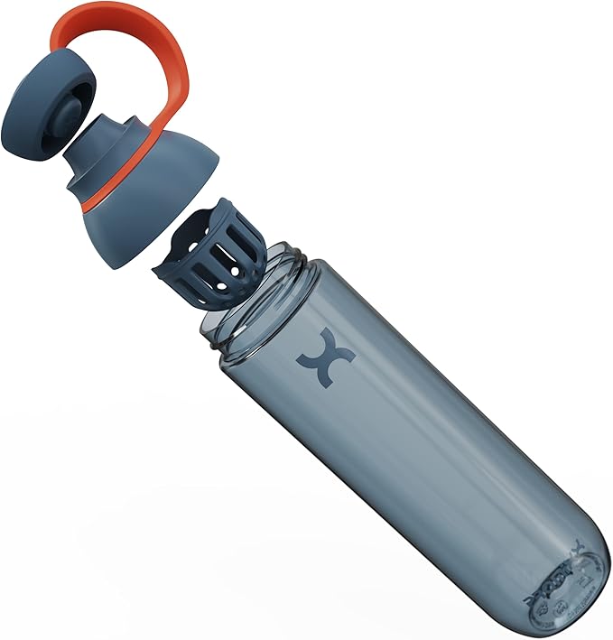 Promixx FORM Sports Water Bottle - Premium BPA Free Water Bottle for Fitness Sports & Outdoors - Sustainable Drinks Bottle with Measurement Markers and Leakproof Lid - 760ml / 26oz (Midnight Blue)