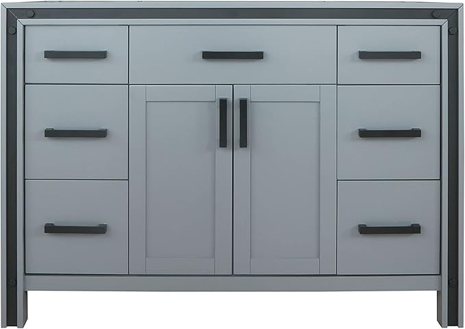 Augustine 48 in. W X 22 in. D Dark Grey Single Bath Vanity Cabinet Without Countertop