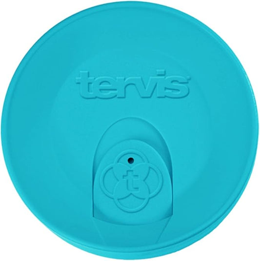 Tervis Travel Lid Made in USA Double Walled Insulated Tumbler Travel Cup Keeps Drinks Cold & Hot, Fits 10oz Tumblers, Turquoise