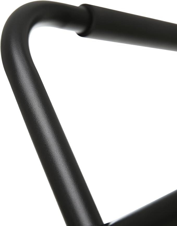 WiberWi 4 Step Ladder with Handrails 500 lb Capacity Step Stool Folding Portable Ladders for Home Kitchen Steel Frame with Non-Slip Wide Pedal Stepladder with Attachable Tool Bag Black