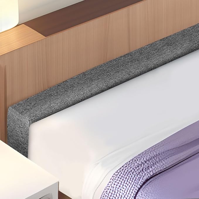 Bed Gap Filler,High-Density Bed Crack Filler with Removable Cover,Mattress Extender for Headboard Gap,Spacer Filler Between Mattress and Wall,Bed Wedge Gap Filler,Full Size,Dark Gray,78"x6"x6"