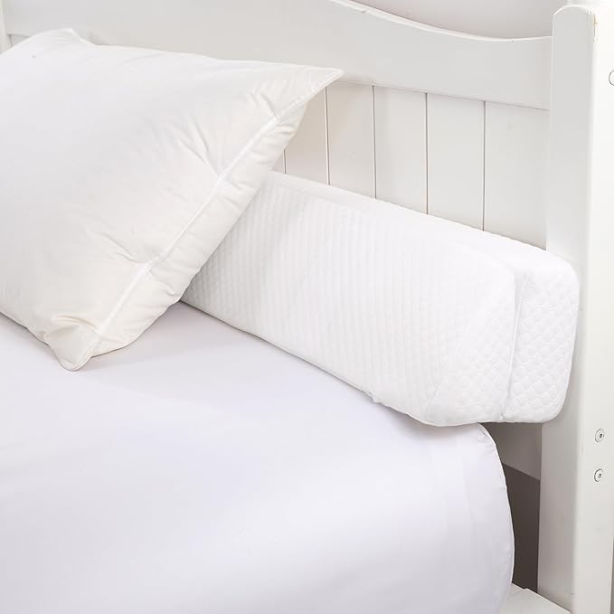 HOMBYS Wedge Pillow Headboard for Bed Gap,Foldable Bed Wedge Gap Filler King Size,Matterss Gap Filler,Multi Functional Bed Crack Pillow, Fill The Gap (0-7") Between Your Headboard and Mattress,White