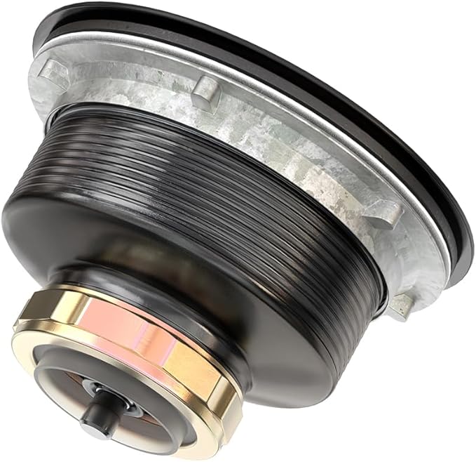 KONE 3-1/2 Inch Bronze Kitchen Sink Drain Assembly Kit - Oil Rubbed Bronze Stainless Steel with Strainer Basket/Drain Stopper