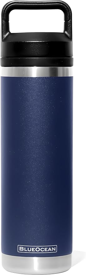 Classic 20 oz Water Bottle, Insulated Stainless Steel With Pro-Tough Lid | Perfect Insulated Water Bottle And Tumbler As Travel Water Bottle, Bike Water Bottle, Or Gym Water Bottle (Navy)
