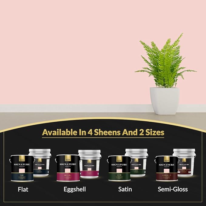 EVOLVE Signature Paint & Primer: Luxury Paint & Primer for Indoor & Outdoor Surfaces, Minimal Odor, Eggshell Sheen (Flamingo Pink, 1 Gallon)