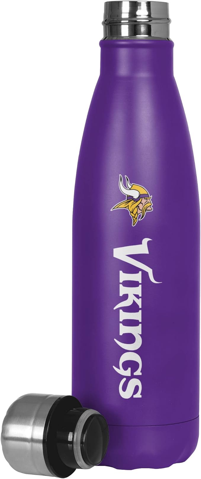 FOCO NFL unisex-adult NFL Team Logo Wordmark Chill Water Bottle