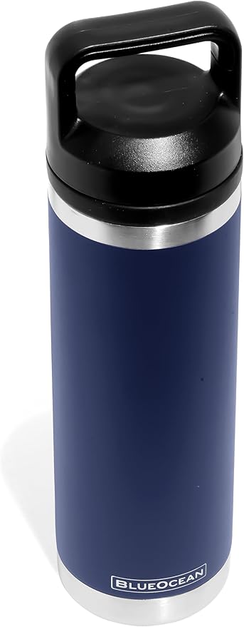 Classic 20 oz Water Bottle, Insulated Stainless Steel With Pro-Tough Lid | Perfect Insulated Water Bottle And Tumbler As Travel Water Bottle, Bike Water Bottle, Or Gym Water Bottle (Navy)