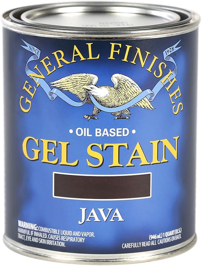 General Finishes Oil Base Gel Stain, 1 Quart, Java