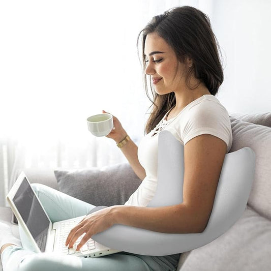 HARBOREST Shoulder Surgery Pillow - Shoulder Pillow for Shoulder Pain, Rotator Cuff Pillow for Sleeping or Sitting, Shoulder Relief Pillow (Light Grey)