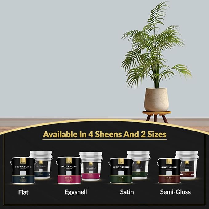 EVOLVE Signature Paint & Primer: Luxury Paint & Primer for Indoor & Outdoor Surfaces, Minimal Odor, Eggshell Sheen (Starship Gray, 5 Gallon)