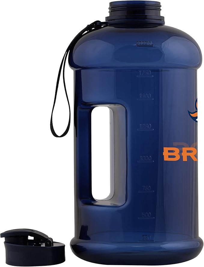 FOCO NFL Team Logo 2L Plastic Clear Large Sports Water Bottle