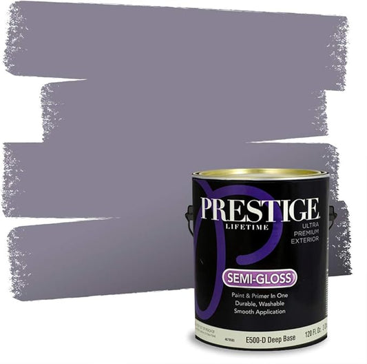 PRESTIGE Exterior Paint and Primer in One, Iris Mist, Semi-Gloss, 1 Gallon