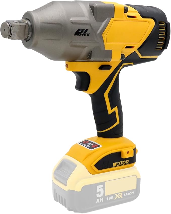 FSYAO 1100 ft-lbs(1500Nm) maximum torque, 20V 3/4 inch cordless impact wrench-brushless, 4-speed adjustment, automatic start and stop.(Host only/Without battery).