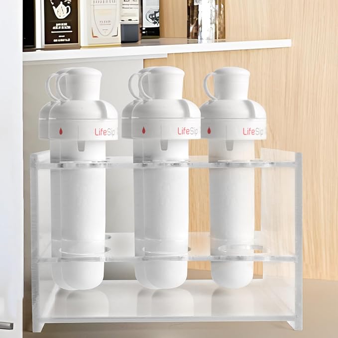 Sip Flavor Stable Cartridge Holder ,Acrylic Flavor Sip Safe Case Organizer with 6 Holes,Fip Sip Stand Organizer Cartridge