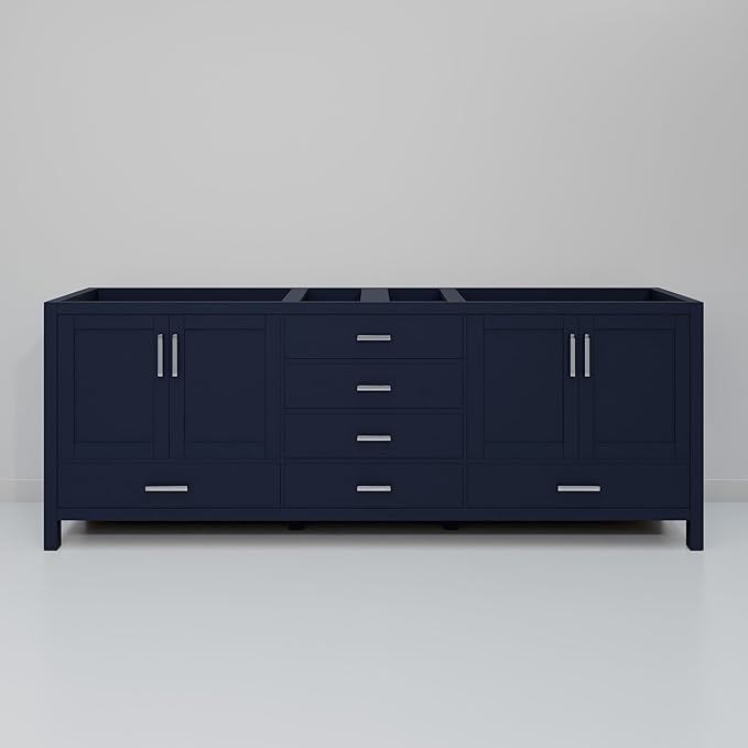 Big Sur 80 in. W X 22 in. D Navy Blue Double Bath Vanity Cabinet Without Countertop