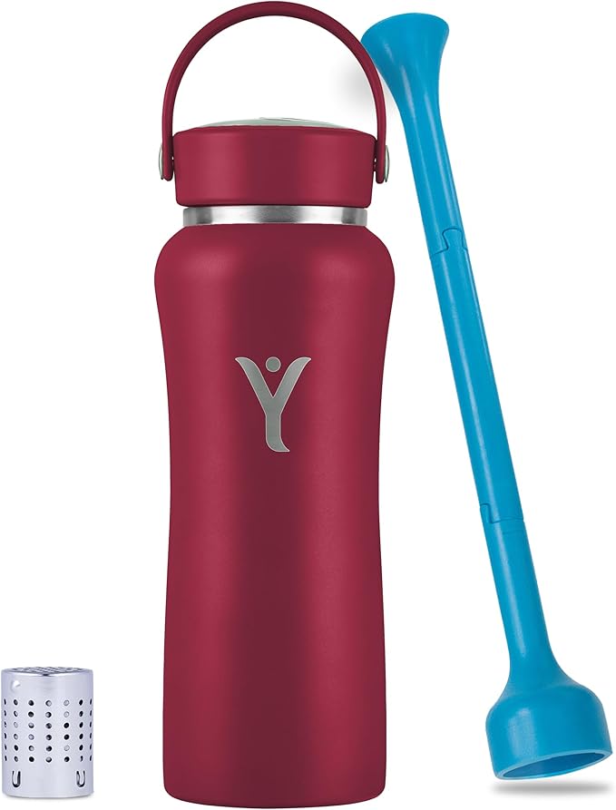 DYLN Alkaline Water Bottle | Portable Hydrogen Water Bottle Creates Hydrogen-Rich Water up to 9.5 pH | Vacuum Insulated Stainless Steel Keeps Water Cold for 24 Hours