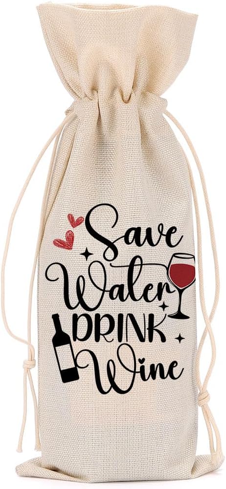 Funny Wine Quotes Wine Bag Wine Tasting Party Supplies for Wine Lovers Women Men Bride Groom Coworker Mom Christmas Birthday Wedding Bachelorrette Party Wine Bags