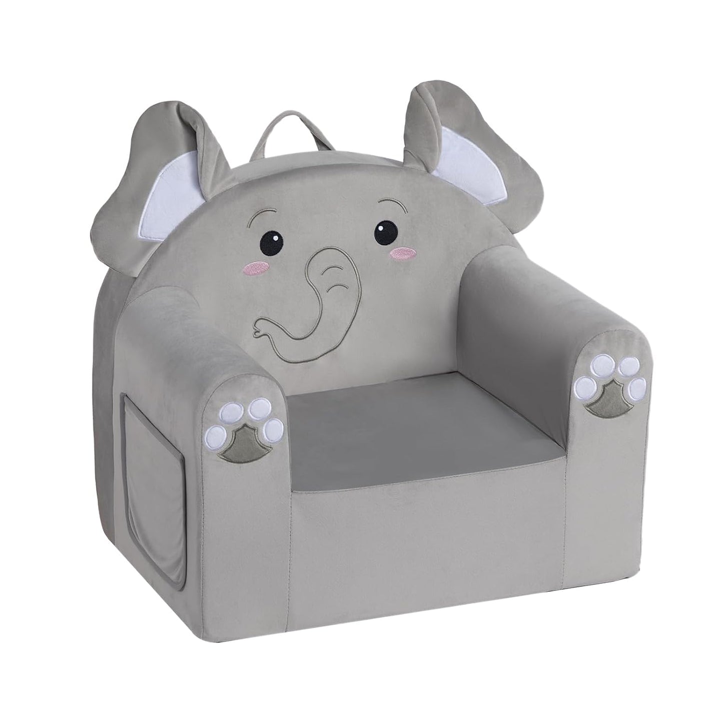 ALIMORDEN Animal Series Kid's Chair, Ultra-Soft Comfy Foam Filled Toddler Sofa Chair, Cute Animal-Shaped Design Toddler Couch, Lightweight Birthday for Baby Boys & Girls (Elephant)