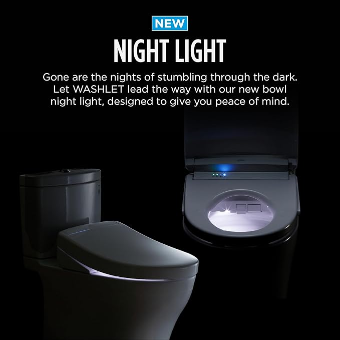 TOTO® WASHLET® S2 Electronic Bidet Toilet Seat with Instantaneous Water Heating, PREMIST and EWATER+ Wand Cleaning, Elongated, Cotton White - SW3346#01