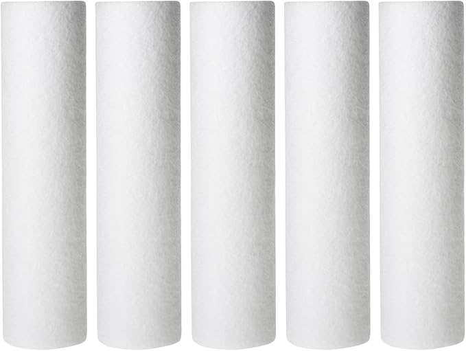 CFS – Polypropylene Sediment Water Filter Cartridges Compatible with WP500299 Models – Remove Bad Taste & Odor – Whole House Replacement Water Filter Cartridge – White (5 Pack)