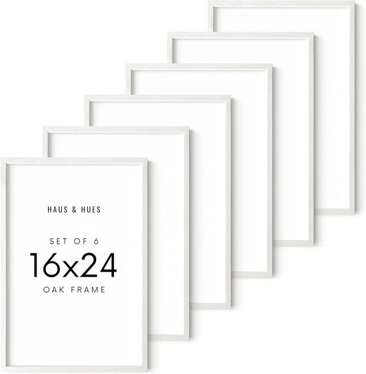 HAUS AND HUES Standalone White Oak Frame Set of 6-16x24