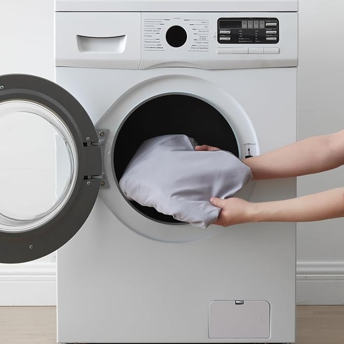 Queen Bed Wedge Pillow for Headboard, Foam Pillow Wedge for Headboard Gap, Mattress Bed Gap Filler Queen, Triangle Pillow Wedge, Anti-slip Bed Crack Pillow Space Filler Queen (60"×10"×6") Grey