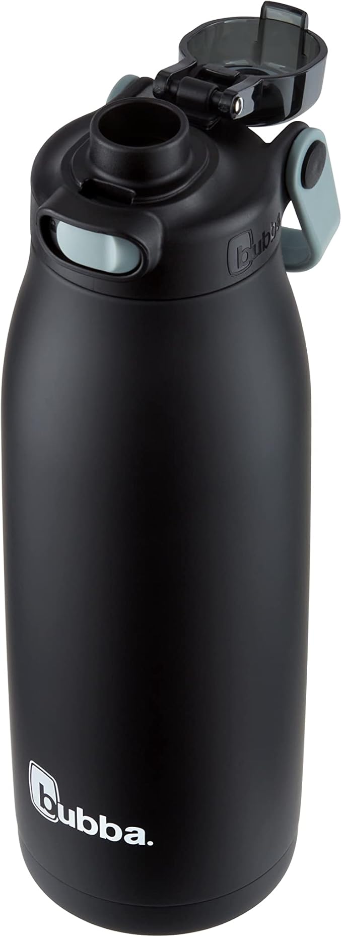 Bubba Radiant Stainless Steel Water Bottle with Push-Button Chug Lid 32oz., Licorice Rubberized