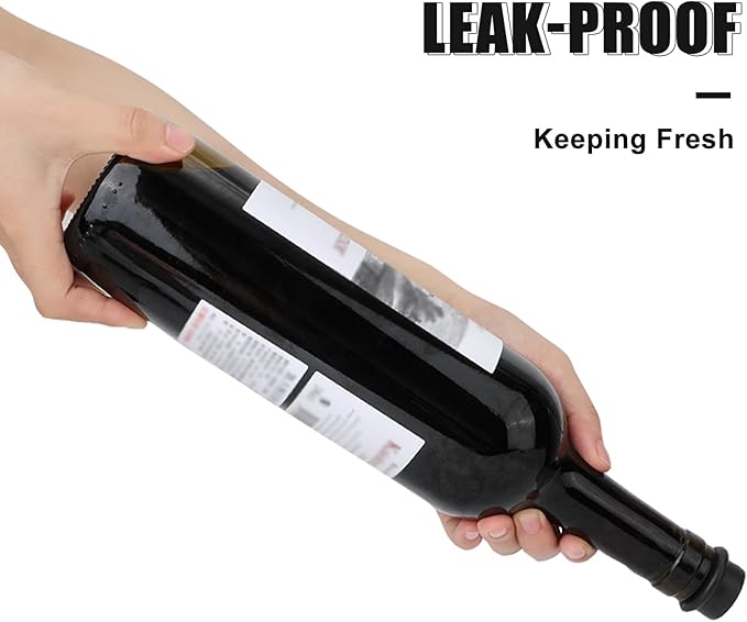 20pcs Vacuum Wine Bottle Stoppers & A Wine Preserver Saver Vacuum Pump, Silicone Leak Proof Wine Sealer Cap Topper Cover Plug Fit for All Standard Sparkling Wine Bottles Accessories