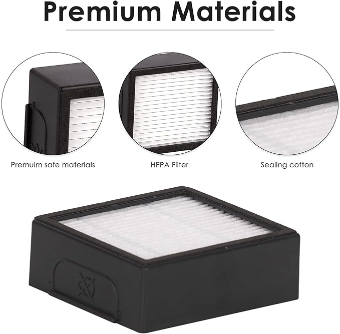 (8 Pieces) Combo 10 Max Replacement HEPA Filter for iRobot Roomba Combo j7+ plus/Combo j9+/ Combo 10 Max Robot Vacuum HEPA Filters Accessories【NOT FOR Roomba j7+/ Roomba j9+, Combo i5+/ j5+】