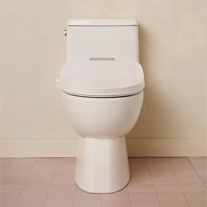 TUSHY Aura Luxury Bidet Seat | Heated Toilet Seat with Temperature Control, Water & Dryer. Instant Warm Water for a Comfortable Clean (Remote Control & Auto Open w/Soft Close Lid), Elongated