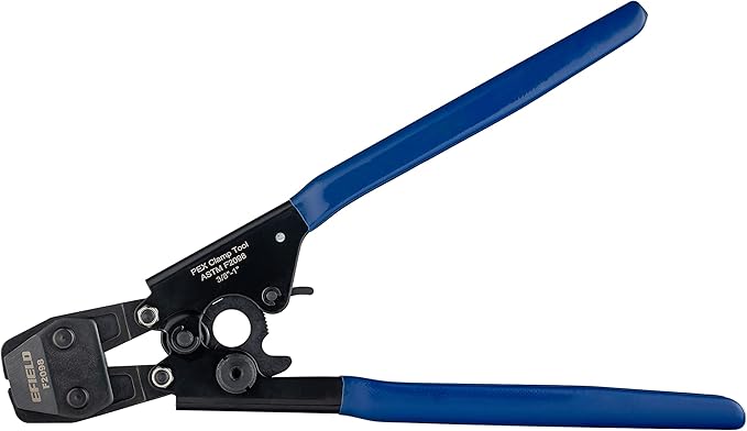 Pex-b Pipe1/2 Inch(2 x75 ft=150 ft, Red & Blue) Fitting DIY Kit, Crimp Fitting, Clamp Tool, Clamps Cutter &Heavy-Duty Canvas Bags,(79)