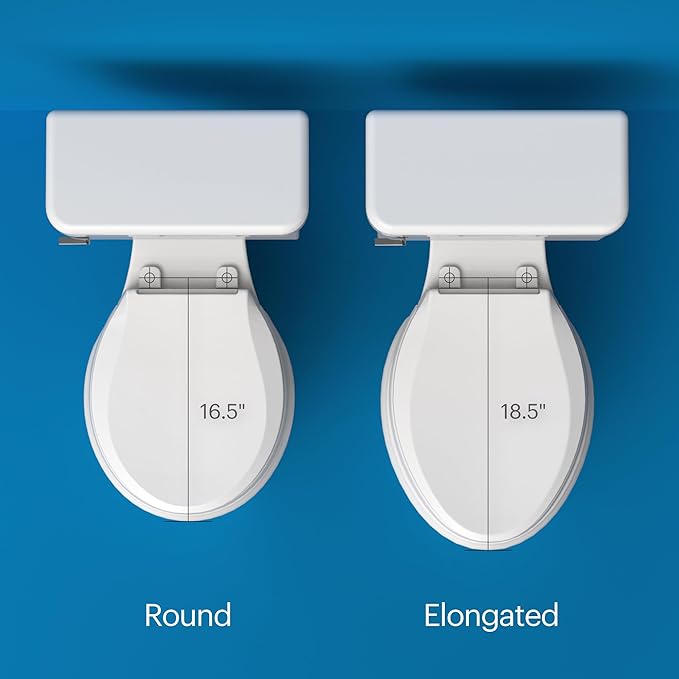 Brondell LT89 Electric Bidet Toilet Seat, Fits Elongated Toilets, White – Side Arm Control, Warm Water Wash, Strong Wash Mode, Stainless-Steel Nozzle, Nightlight and Easy Installation