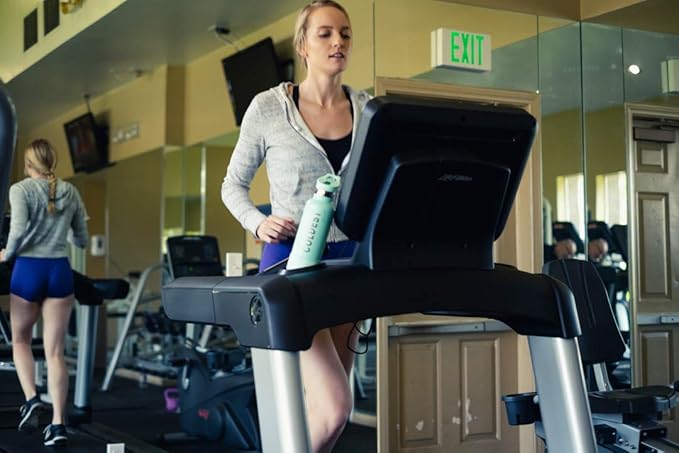 Coldest Sports Water Bottle with Straw Lid Vacuum Insulated Stainless Steel Metal Thermos Bottles Reusable Leak Proof Flask for Sports Gym (24 oz, Cosmic Ice Glitter)