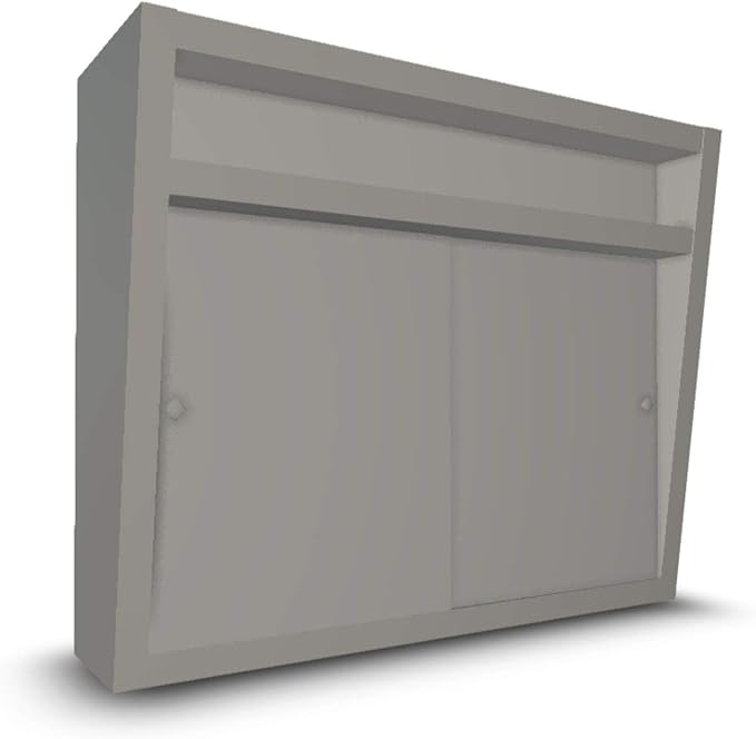 Ketcham SDL-2419-24" W x 19" H Sliding Door Series Surface Mounted Polished Edge Mirror Door Medicine Cabinet