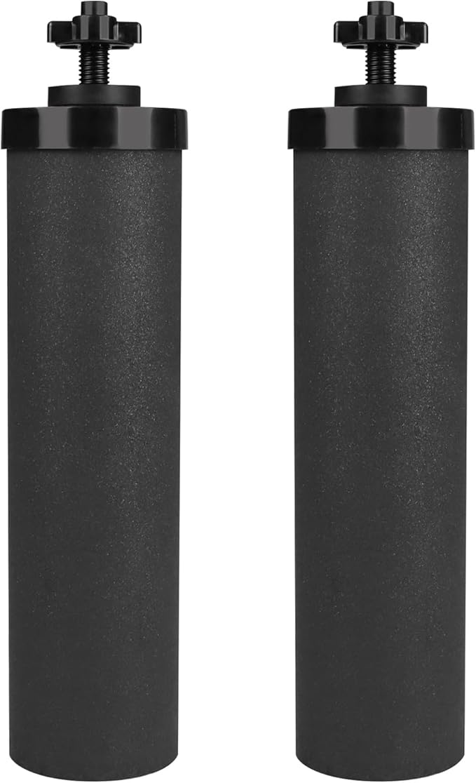 Water Filter Replacement Black Element Cartridge Compatible with Berkey® BB9-2® Gravity Filter System, for Berkey® Water Filter Replacement. Water Filter Replacement, Pack of 2