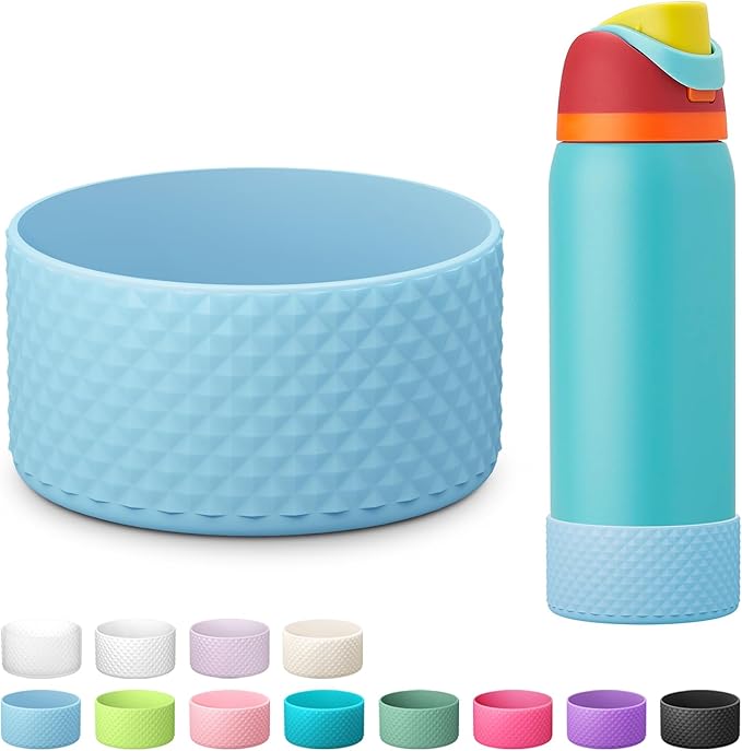 Silicone Boot for Owala Water Bottle 24 oz 32 oz 40 oz, Anti-Slip Protective Sleeve for FreeSip/Twist/Flip Stainless Steel Water Bottles Accessories
