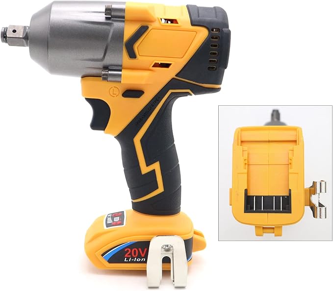FSYAO 500 ft-lbs maximum torque, 20V 1/2 inch cordless impact wrench-brushless, 4-speed adjustment, automatic start and stop.(Host only/Without battery).