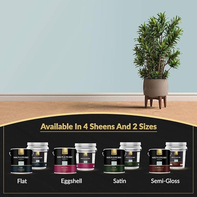 EVOLVE Signature Paint & Primer: Luxury Paint & Primer for Indoor & Outdoor Surfaces, Minimal Odor, Eggshell Sheen (Lunar Gray, 5 Gallon)