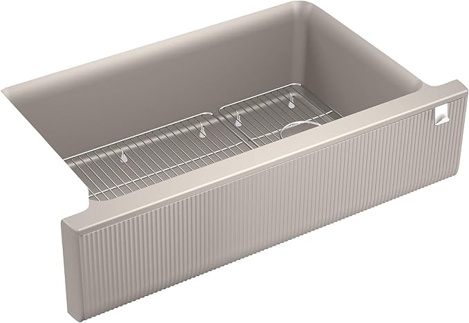 Cairn Undermount Single-bowl Farmhouse Kitchen Sink With Fluted Design