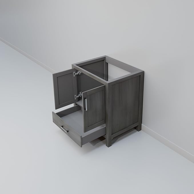 Big Sur 30 in. W X 22 in. D Distressed Grey Single Bath Vanity Cabinet Without Countertop