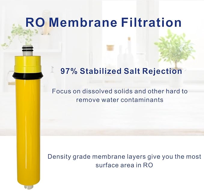 50GPD Membrane Element Compatible With Watts Premier WP560018 RO Water Filter Membrane Replacement, pack of 1