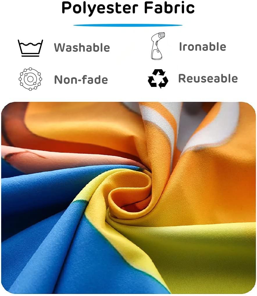 Loccor 7x5ft Tie Dye Tapestry Red Yellow Orange Blue Swirl Vortex Psychedelic Abstract Tapestry Bedroom Living Room College Hippie Bohemian Wall Hanging （Pattern Painted on Polyester Fabric）