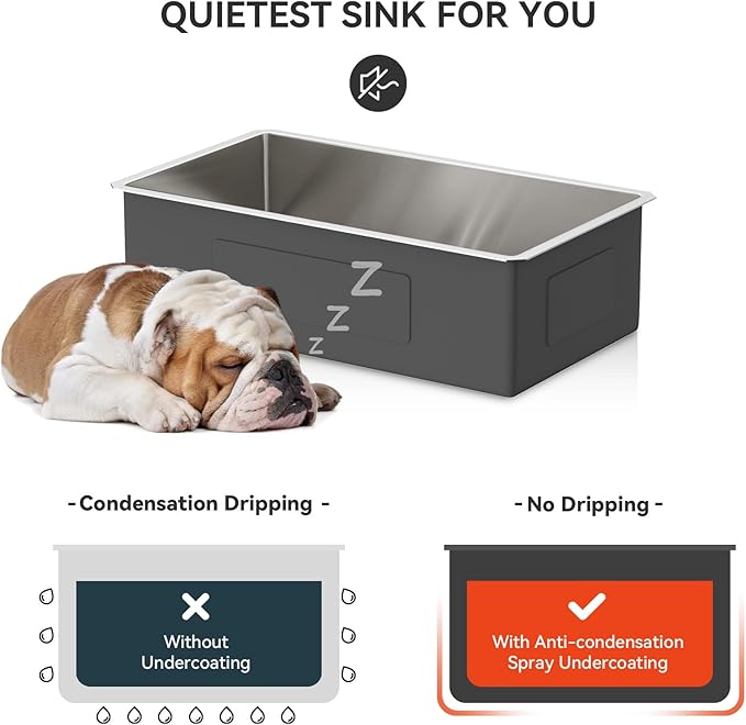 32 Undermount Kitchen Sink - Lordear 32x19 Inch Undermount Sinks Stainless Steel 16 Gauge Single Bowl Under Counter Basin Round Corner Handmade Sinks