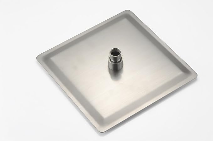 sumerain Shower System Brushed Nickel, Ceiling Mount Shower Faucet with Rough-in Valve, 8 Inches High Pressure Rain Shower Head