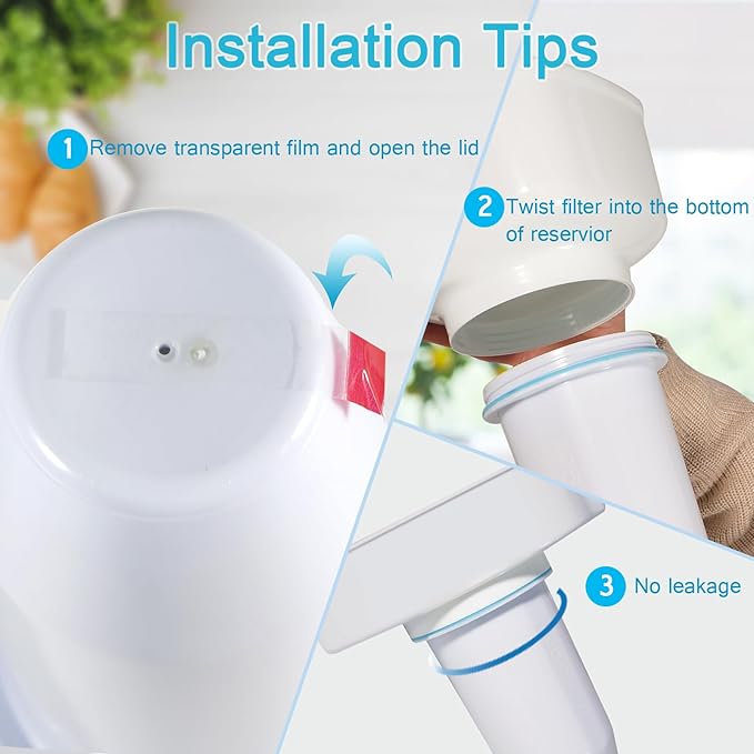 VIPHASES 3 Pack ZR-001 ZR-017 ZR-004 6-Stage Replacement Water Filters, Replacement for Pitchers and Dispensers, Advanced 0 TDS System to Removes 99.99% Lead, Chlorine, Fluoride, PFOA/PFOS